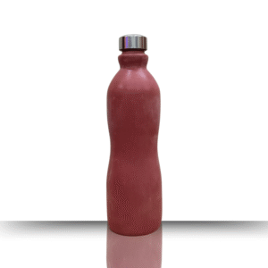 Gowpaa - Terracotta, Clay Water Bottle, 1000 ml Capacity - With Leak Proof Screw Cap