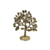 Gowpaa - Kalpavriksha Tree of Life Brass Sculpture, Traditional Hand Carved,  16 cm Height, Antique Finish, Home & Table Decor