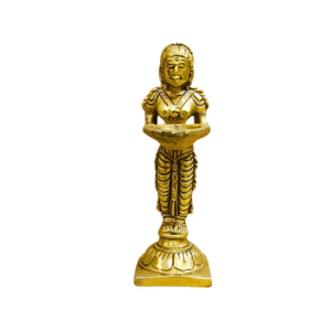 Gowpaa Brass Paavai Diya, Laxmi Diya, Traditional Oil Lamp for Pooja