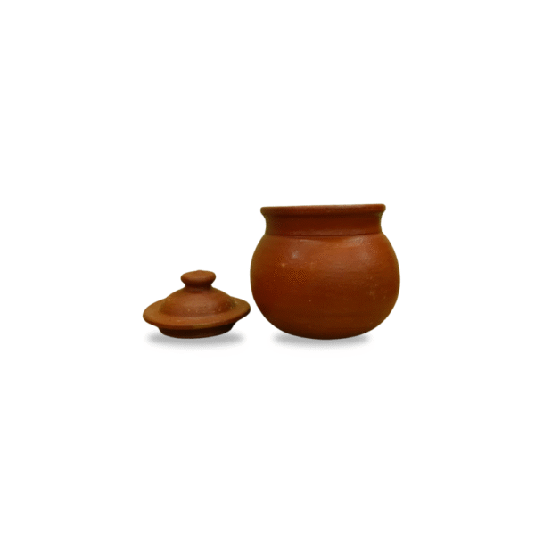 Gowpaa - Earthen Clay Curd Pot with Lid, Terracotta Dahi Handi, 600 ml - Image 2