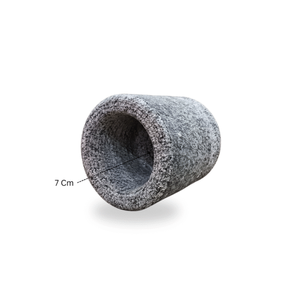 Gowpaa - Stone Mortar and Pestle Set| Kalvam| Okhli Masher| Khalbatta Stone| Natural & Traditional Grinder| Musal for Grinding Spices and Herbs, 4 Inch - Image 3