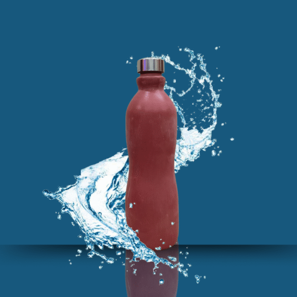 Gowpaa - Terracotta, Clay Water Bottle, 1000 ml Capacity - With Leak Proof Screw Cap - Image 3