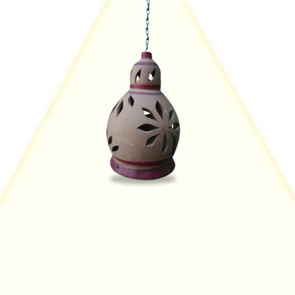Gowpaa - Handmade Clay Bell with Light Fitting Option (Without light), Hand Painted, Decorative Hanging - Image 3