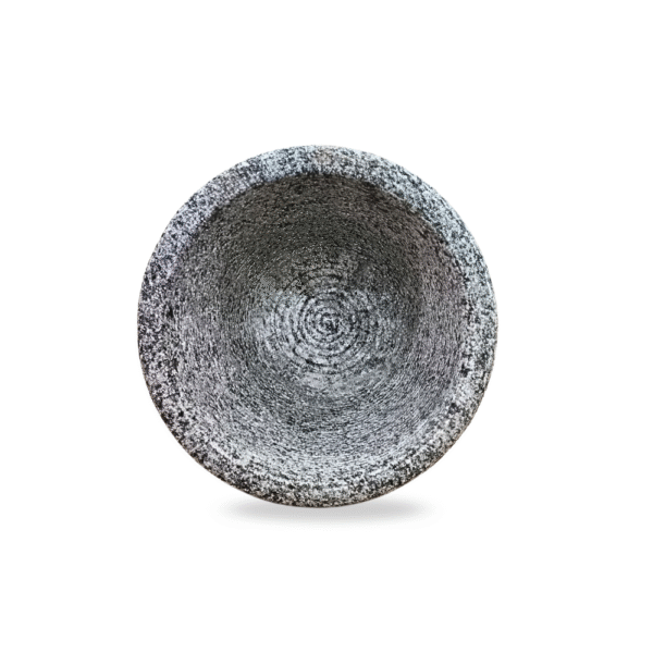 Gowpaa - Stone Mortar and Pestle Set/Kalvam/Okhli Masher/Khalbatta Stone/Natural & Traditional Grinder/Musal for Grinding Spices and Herbs - (6 inches) - Image 3