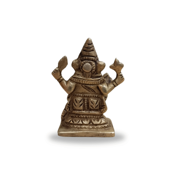 Gowpaa Brass Ganesh Idol, Religious Hindu Deity Statue - Image 5