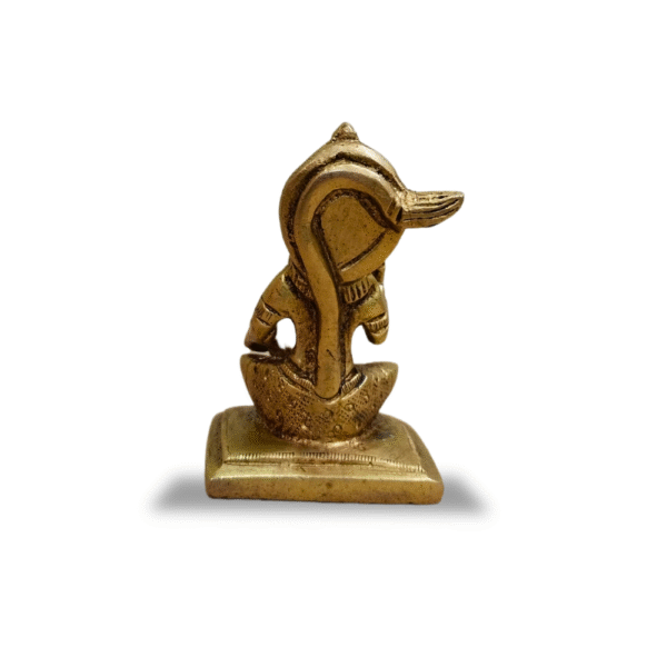 Gowpaa - Brass Anjaneya Idol, Hindu Religious Statue, Small, 2.75" - Image 6