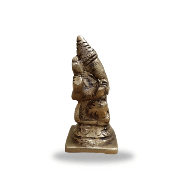 Gowpaa Brass Ganesh Idol, Religious Hindu Deity Statue - Image 7
